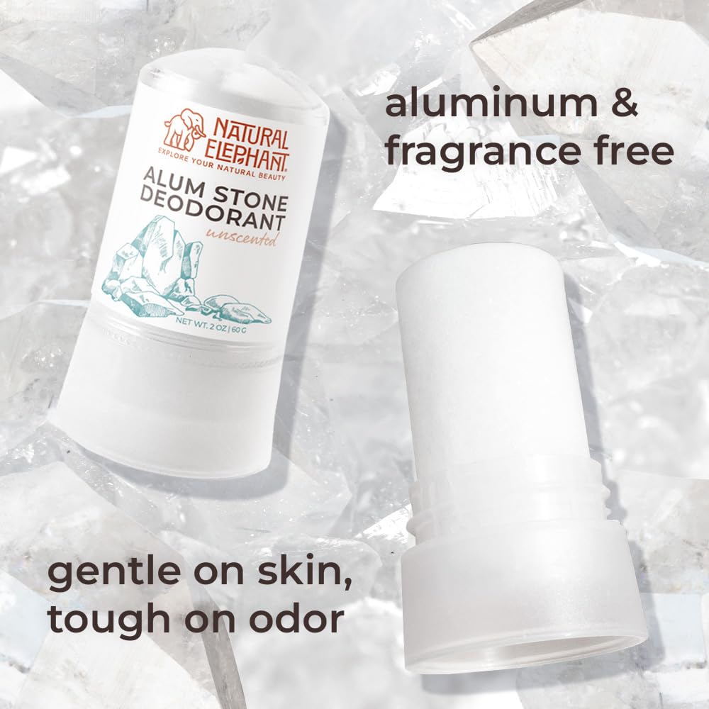Natural Elephant aluminum-free alum stone 10-pack for fragrance-free protection.