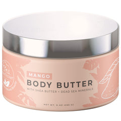 Natural Elephant body butter highlights Dead Sea minerals for revitalized skin.
