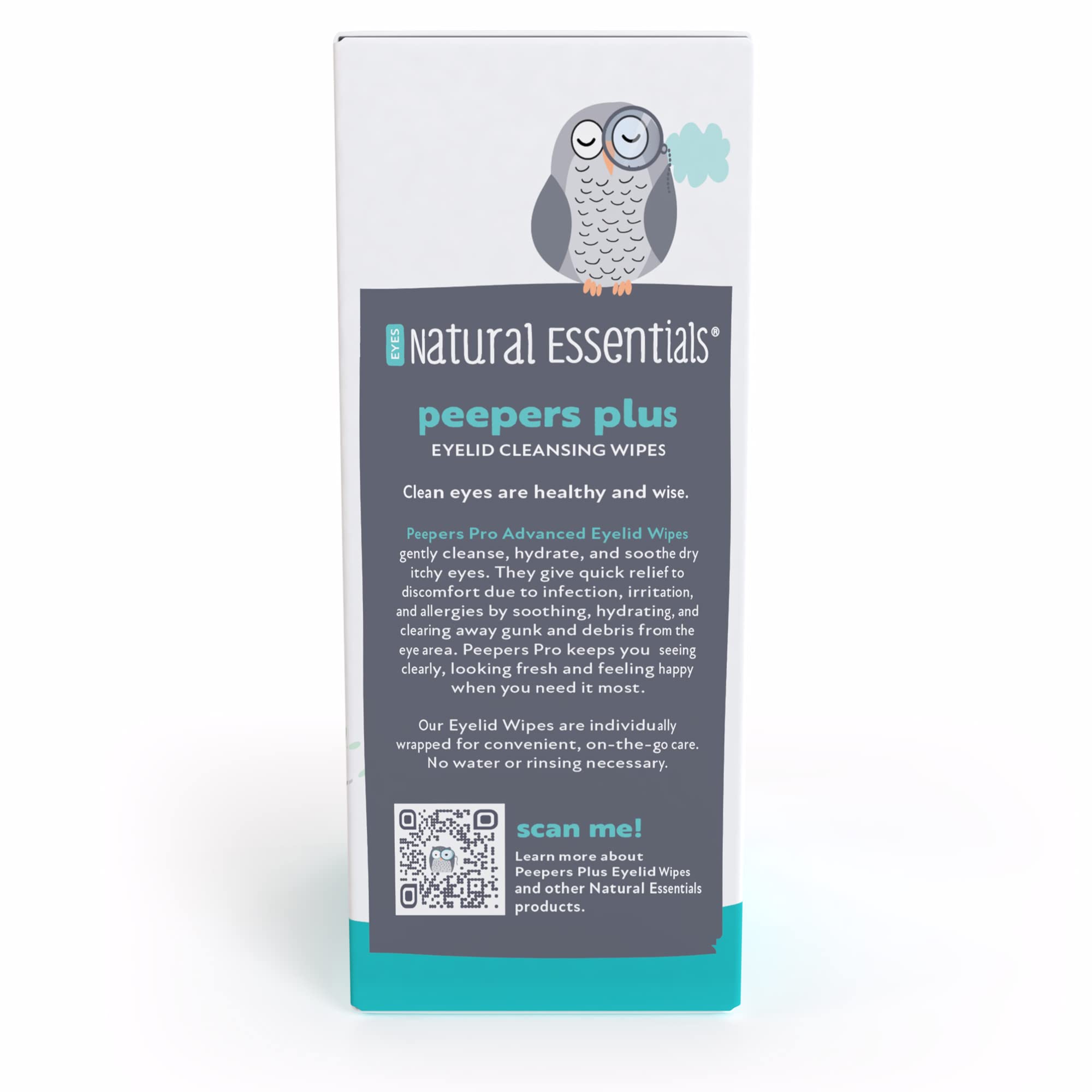 Daily eye care with Peepers Plus suitable for contact lens wearers