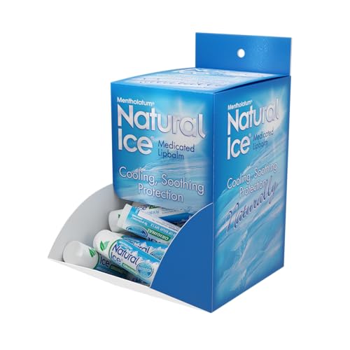 Tube of Natural Ice lip balm with SPF15 for lip protection.
