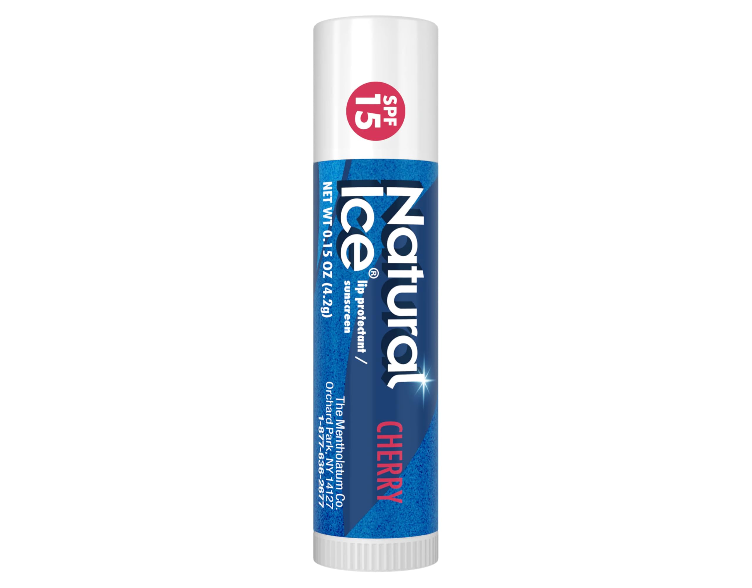 Natural Ice medicated lip protect SPF 15 cherry application to soothe hydration