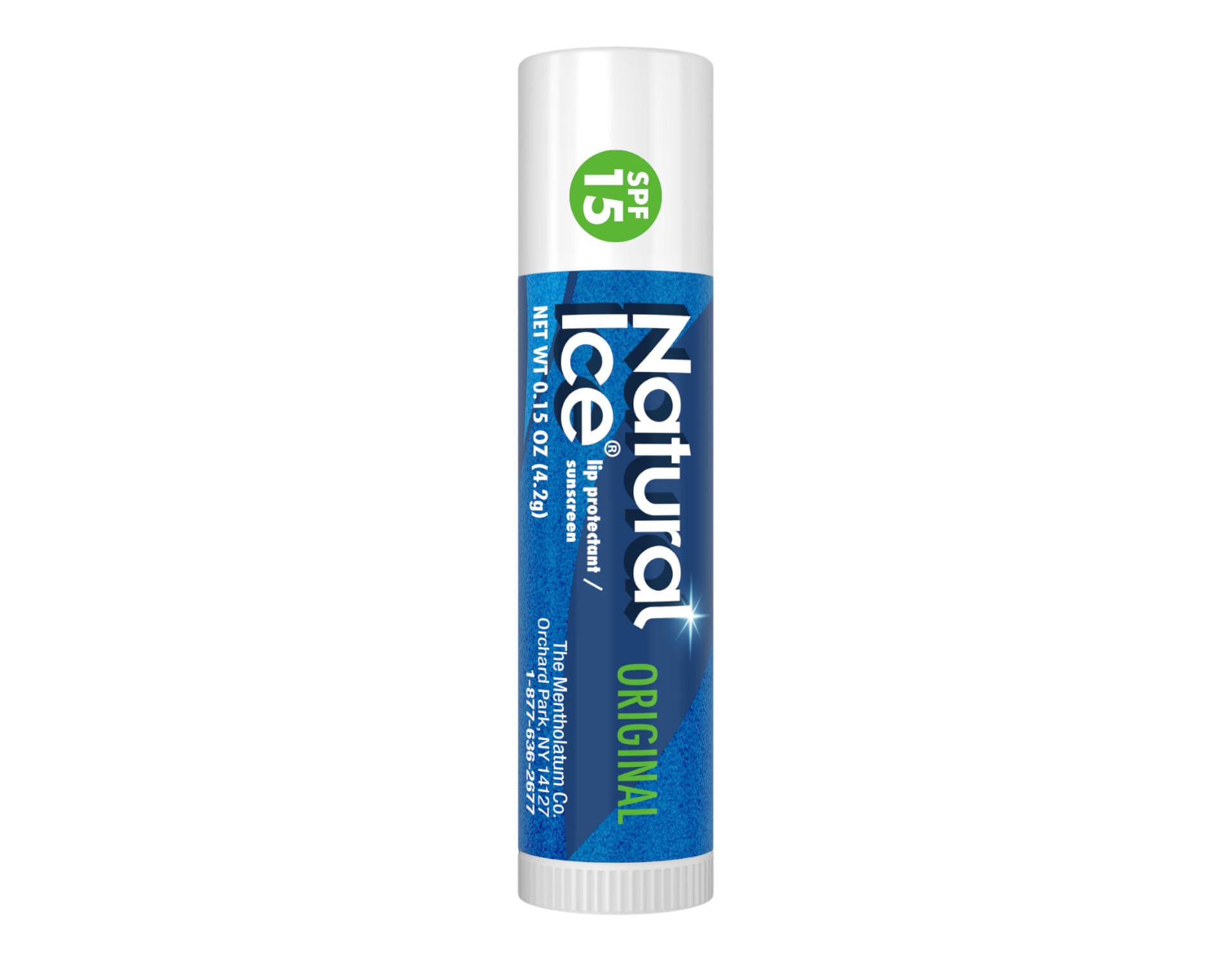 Natural Ice lip balm tub with smooth-glide formula for daily protection.