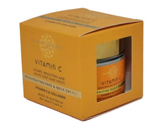 Natural Infusion Vitamin C cream texture spread on skin for hydration