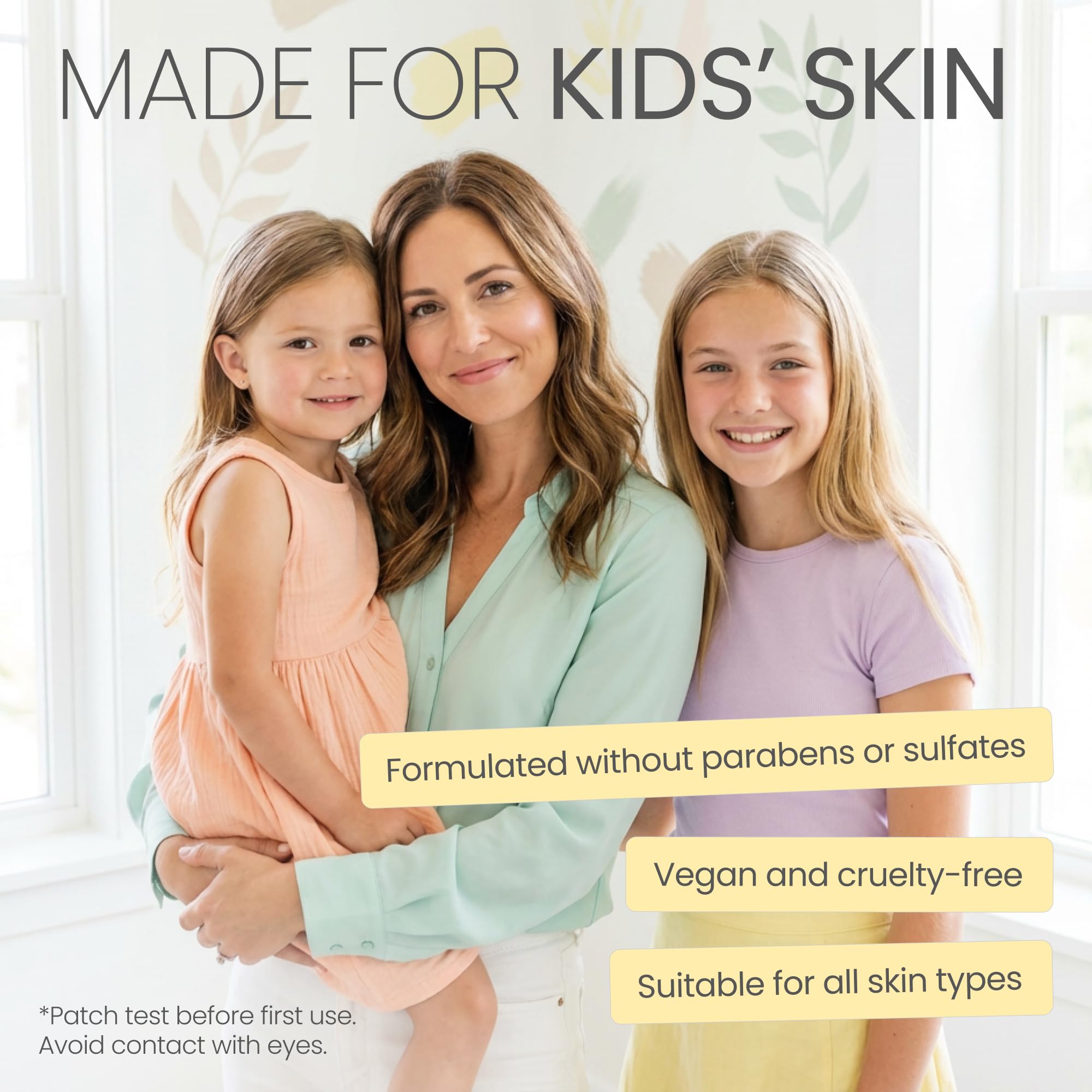 The Natural and Organic Family kids face cream unscented jar smooths without residue.