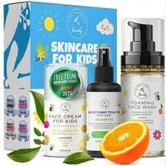 The Natural and Organic Family kids foaming wash pump for gentle cleansing daily.