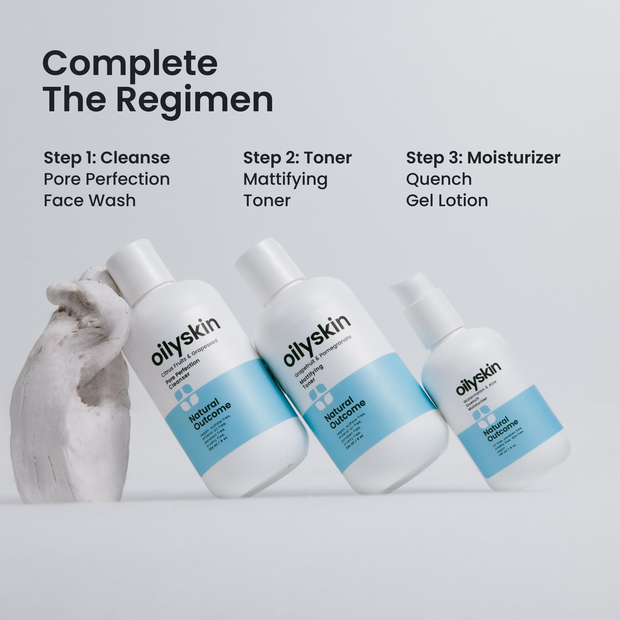 Natural Outcome with aloe vera provides soothing hydration for daily use.