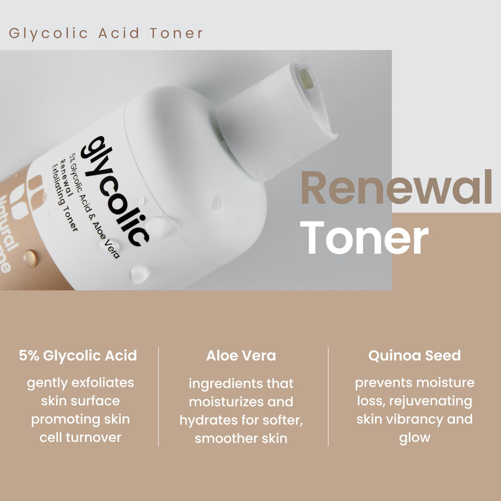 Natural Outcome Glycolic Toner brightens and evens skin tone