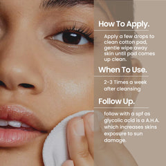 Natural Outcome Glycolic Toner quinoa extract close-up on skin
