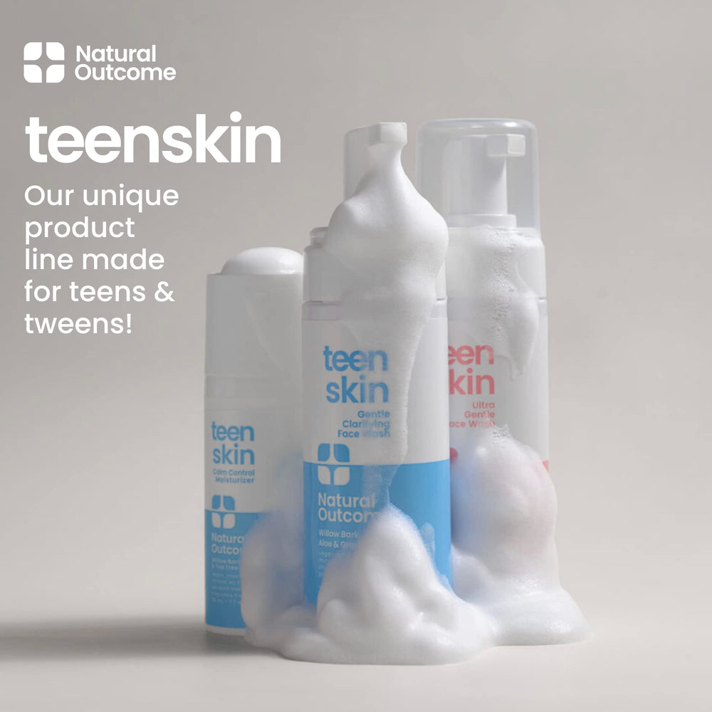 Natural Outcome ingredients list features aloe vera chamomile and tea tree oil.