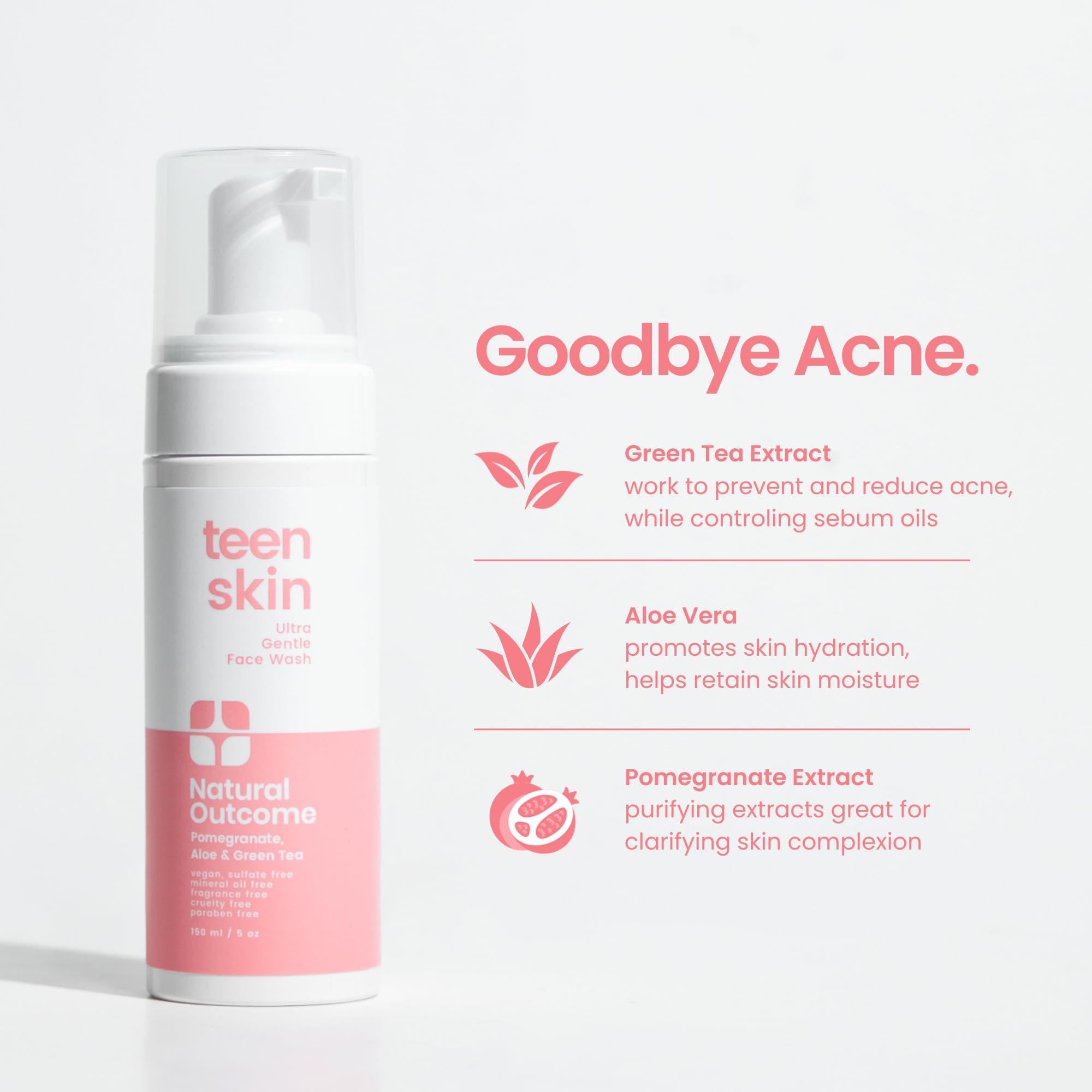 Application shot shows easy foaming wash during daily routines.