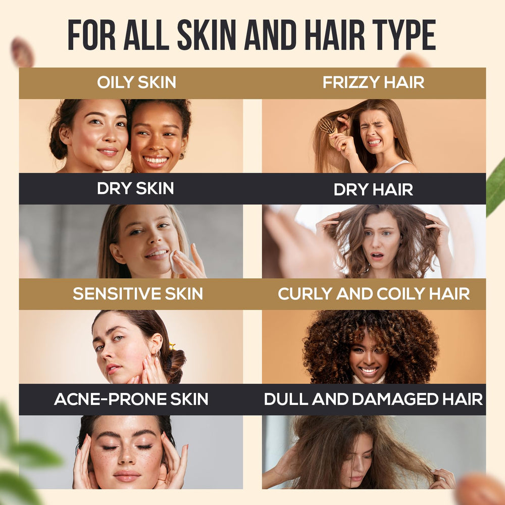 Natural Riches argan oil protects strands from heat during styling.