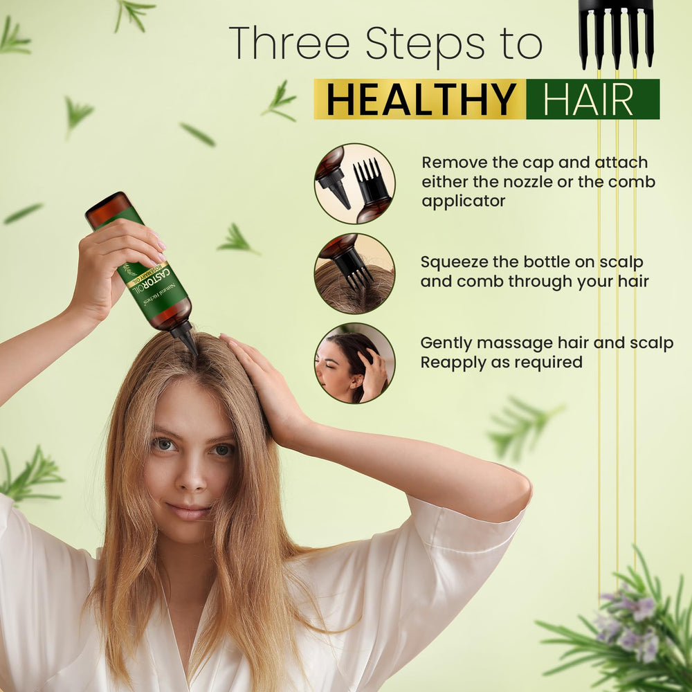 Natural Riches Castor Oil with Rosemary for lash and brow nourishment.