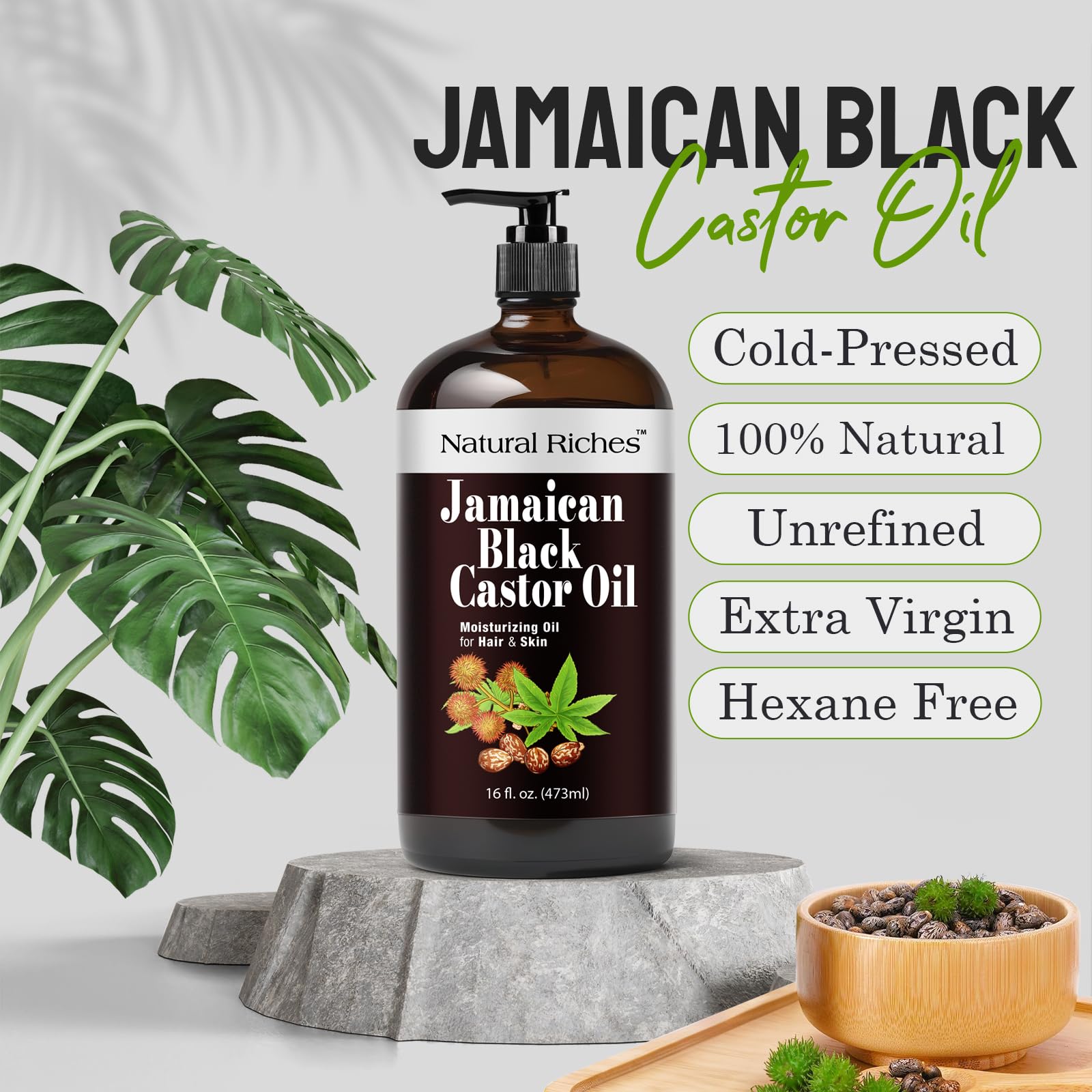 Natural Riches hair growth-support oil nourishes follicles for stronger-looking hair.