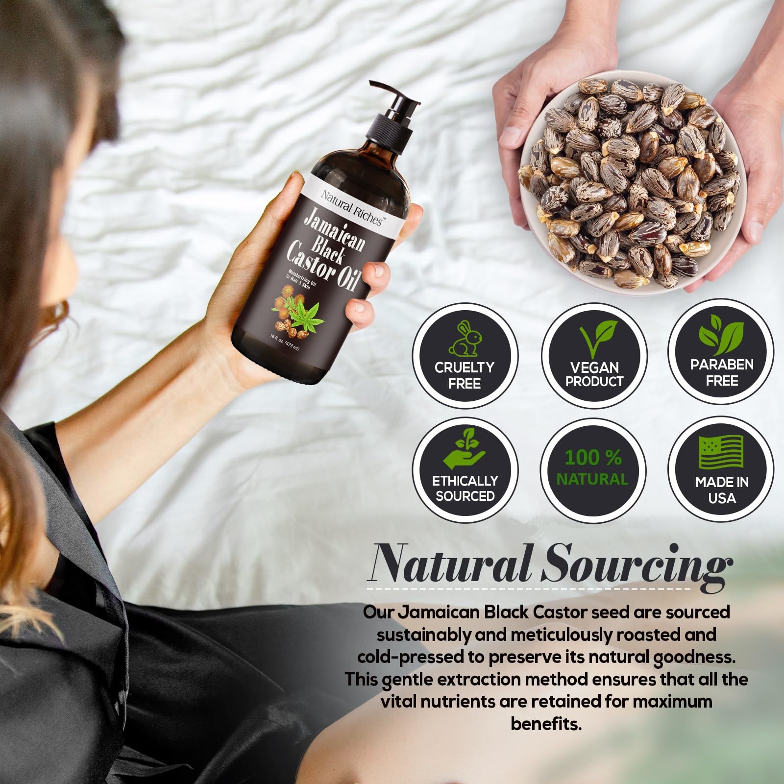 Natural Riches nail and hair care synergy with nourishing lipid profile.