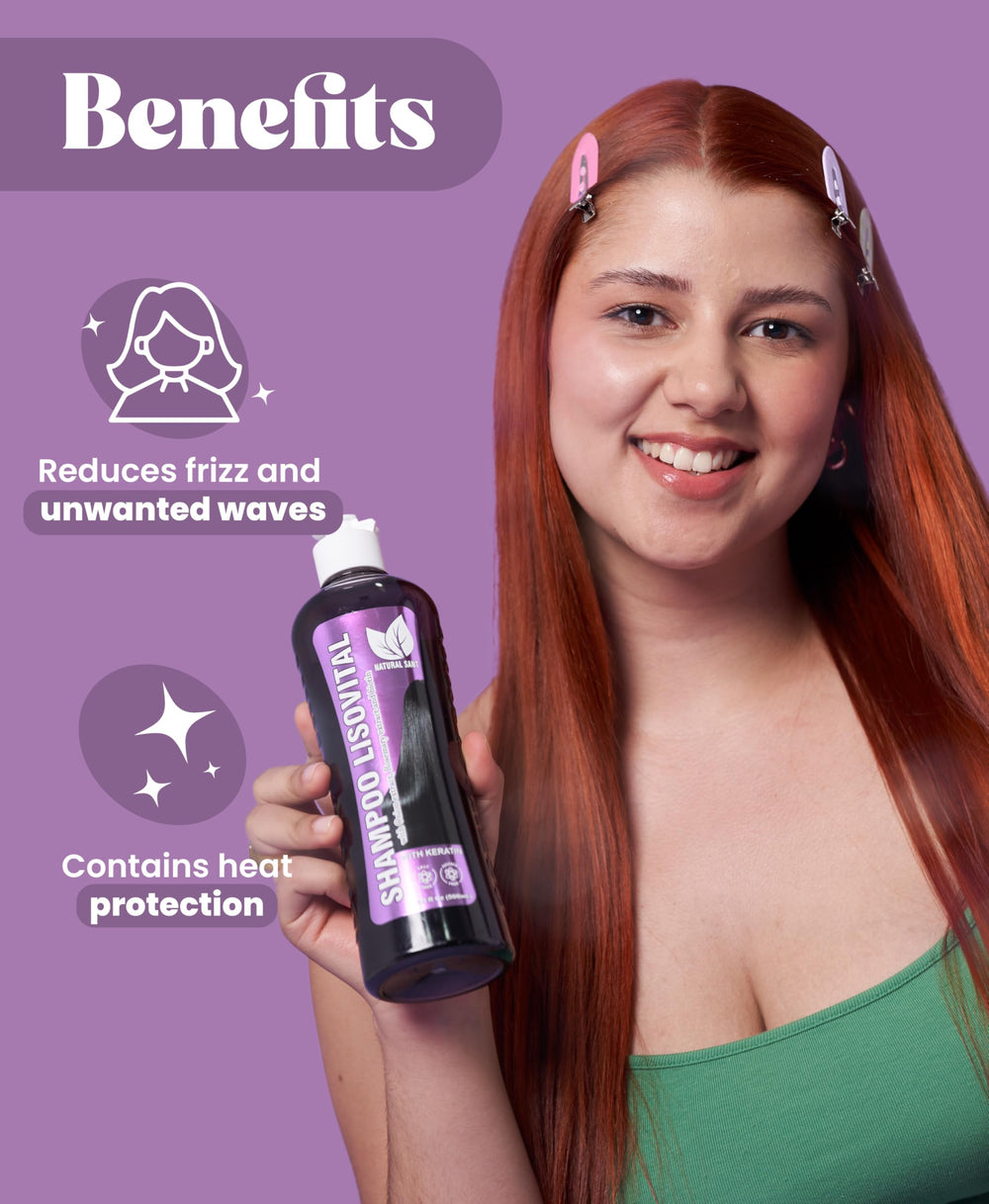 Natural Sant Liso Vital Leave-in tube ready for heat protection