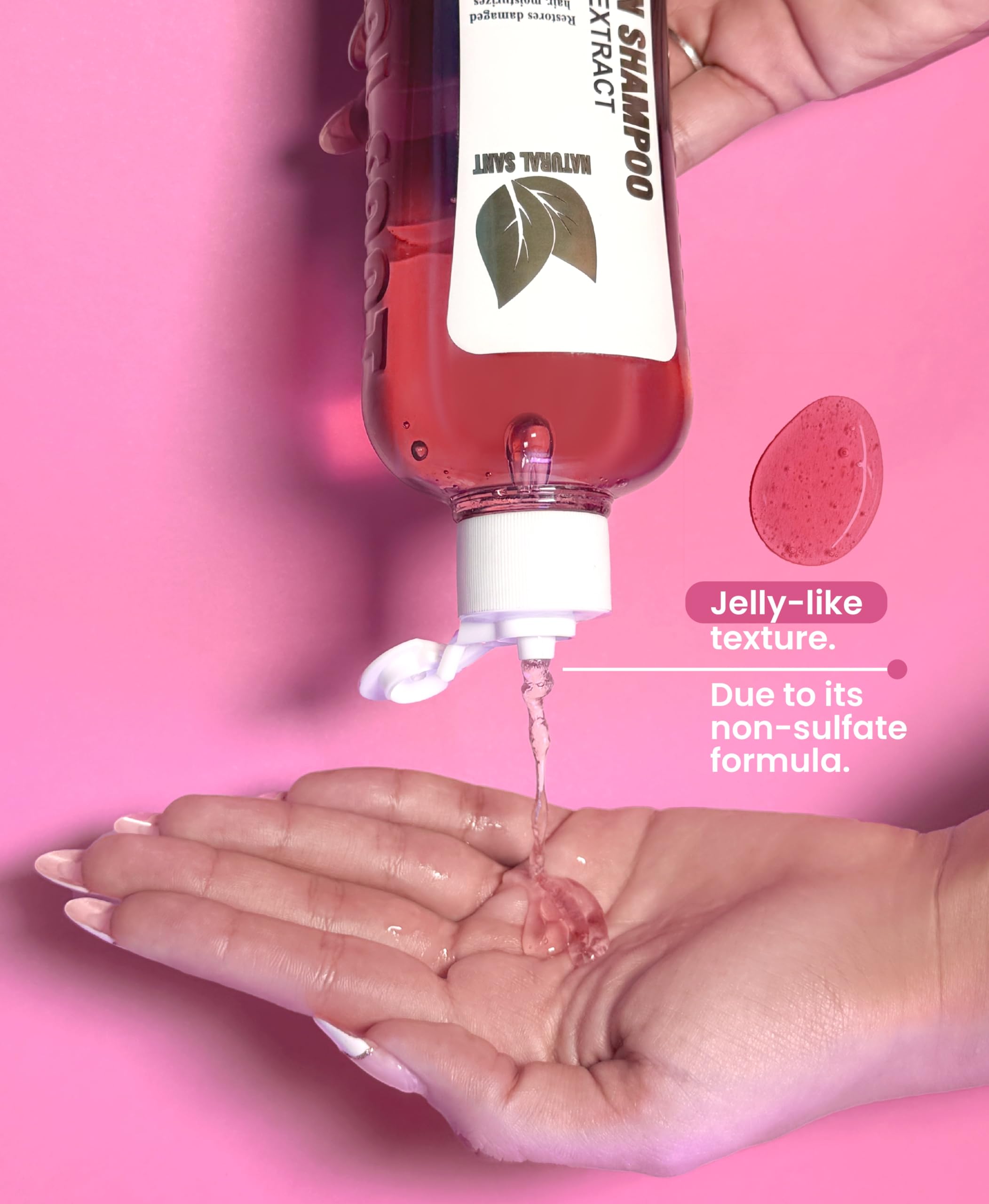 Natural Sant onion rosemary biotin ingredients close-up highlighting natural hair care benefits.