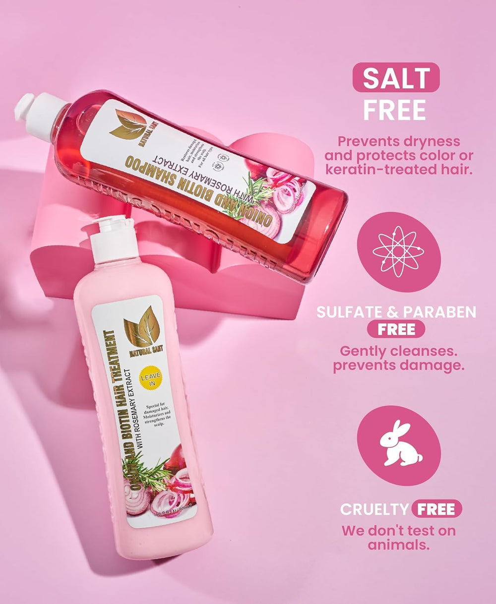 Natural Sant shampoo and treatment set in packaging