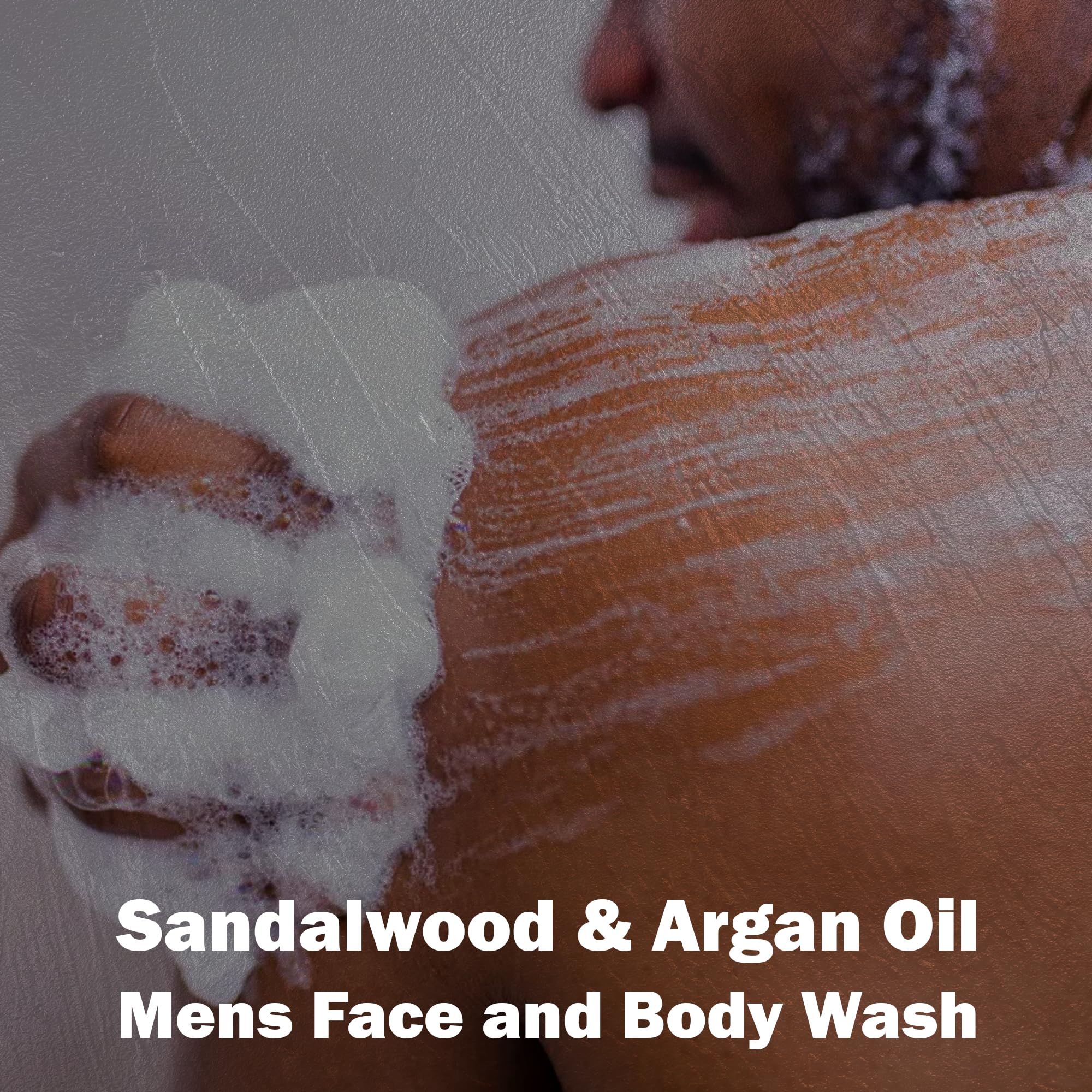 Natural Wunderz exfoliating texture visible on clean skin after use.