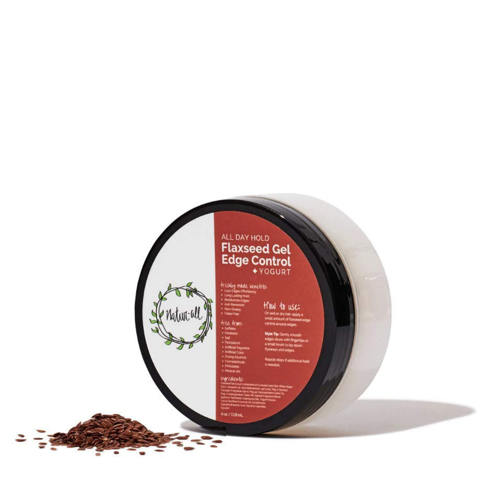 NaturAll edge control bottle front for sleek, smooth edges.