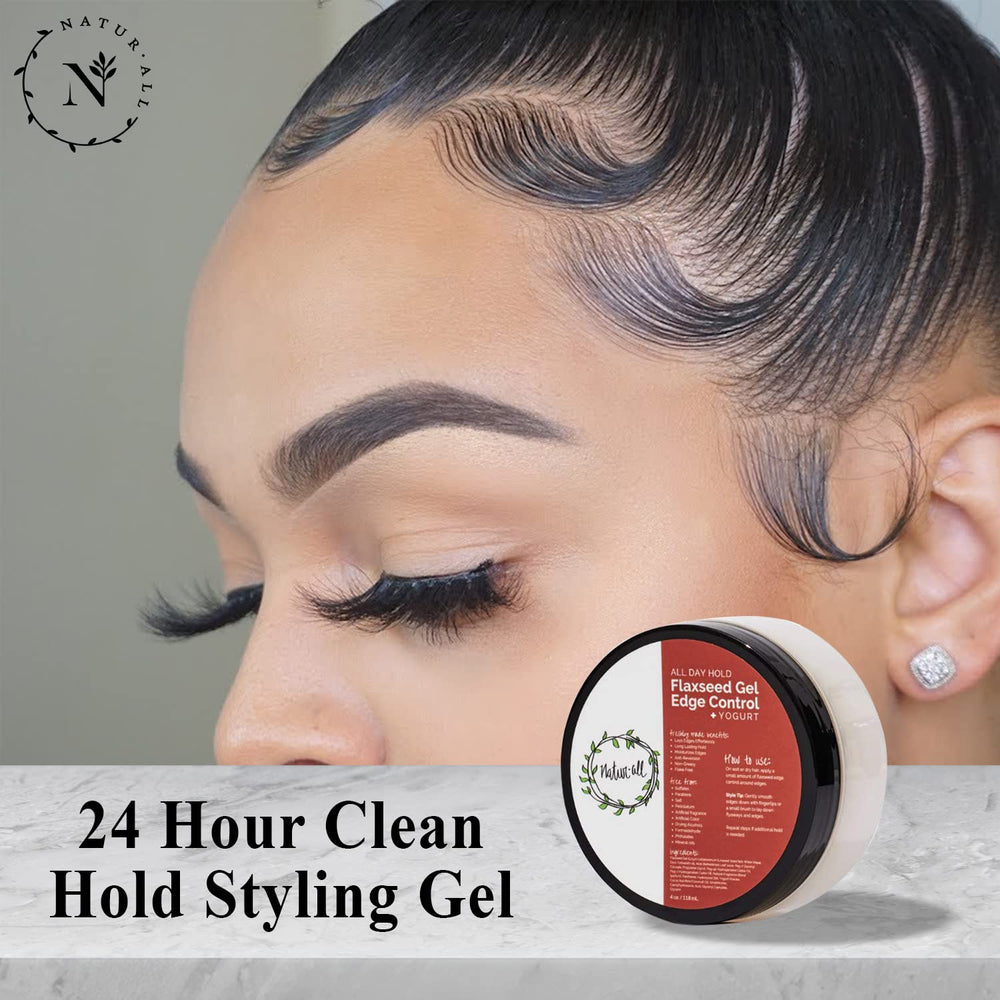 NaturAll flaxseed yogurt base highlights natural ingredients for styling.
