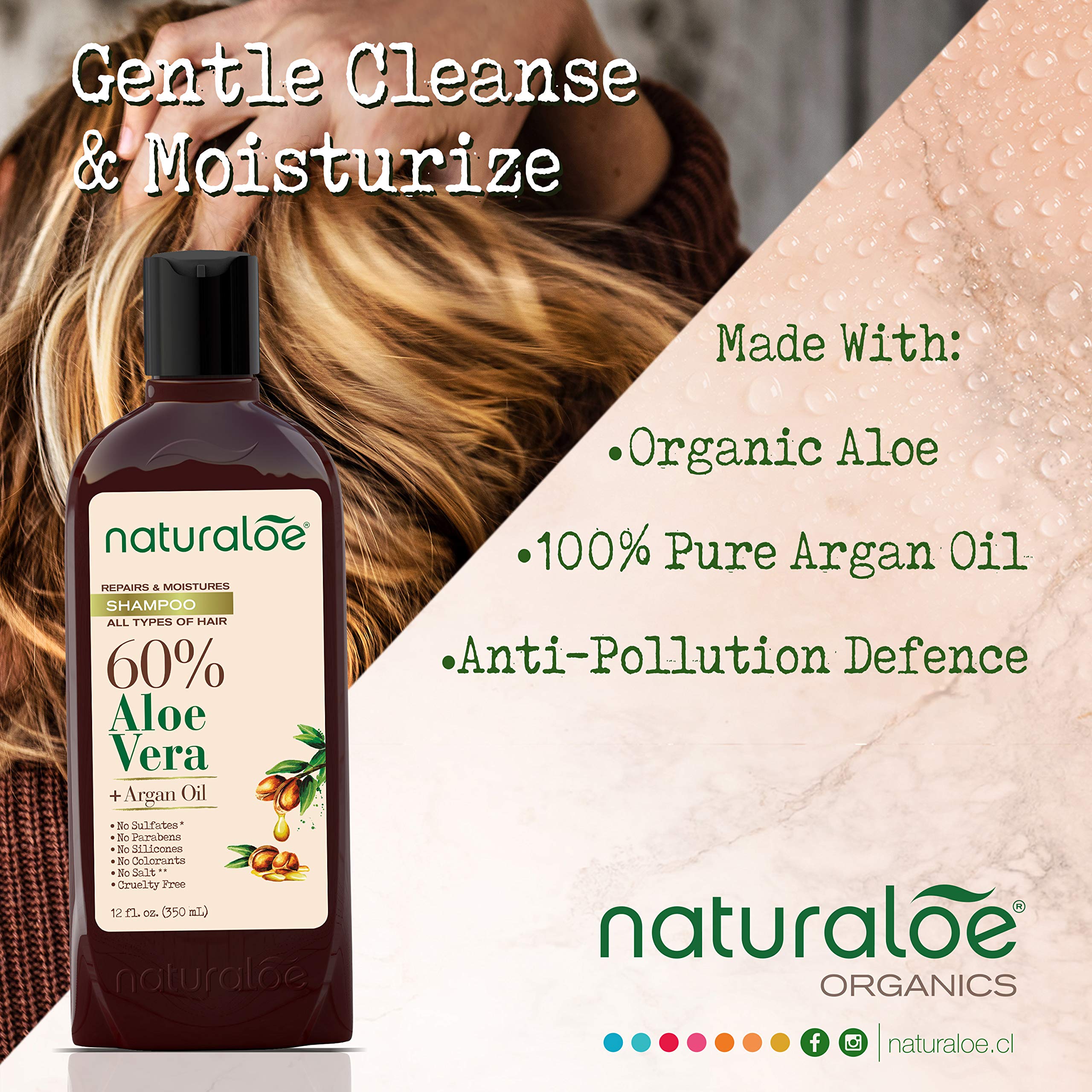 Naturaloe Eco-friendly vegan cruelty-free packaging illustration.
