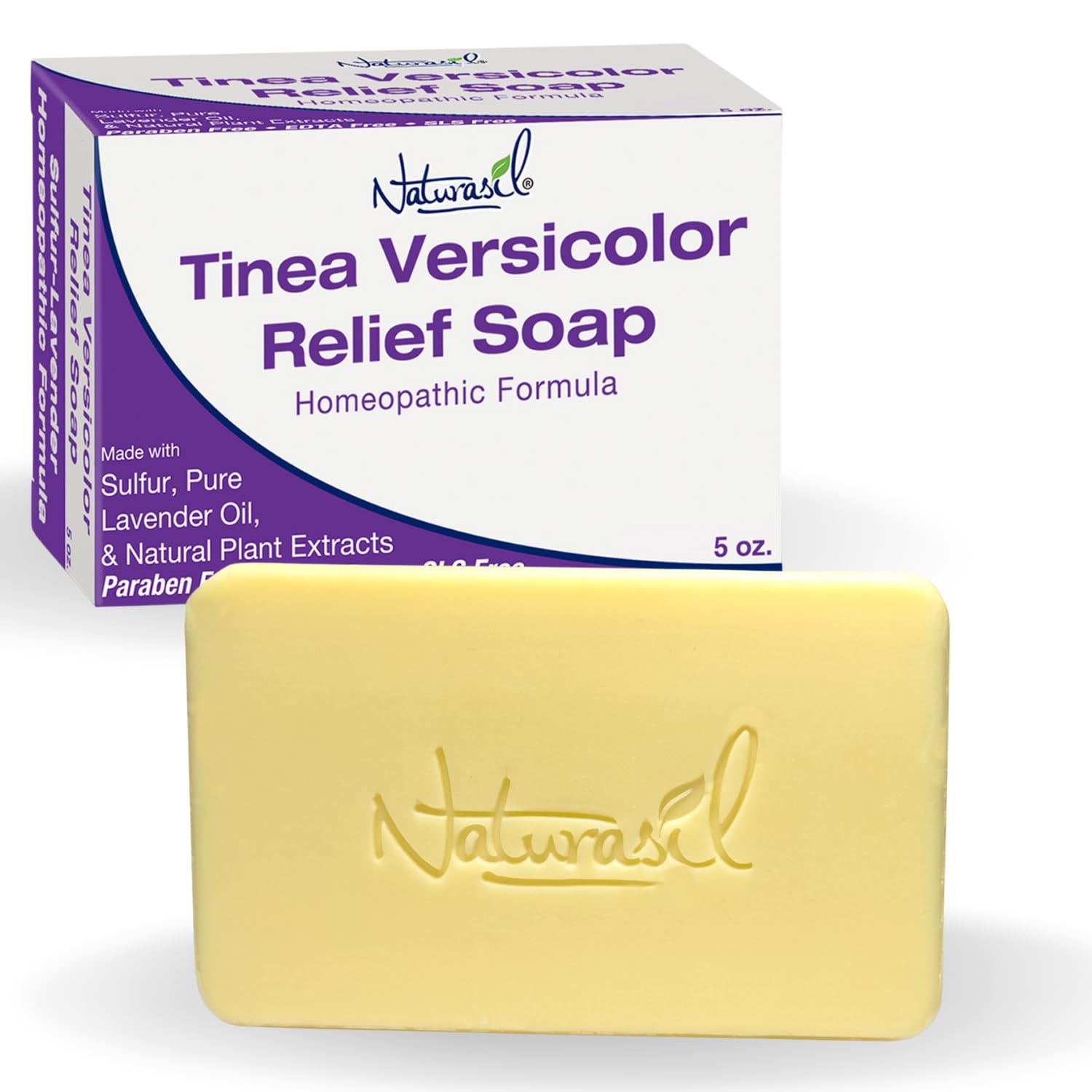Naturasil tinea versicolor soap bar for daily cleansing on skin