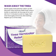 Naturasil Tinea Versicolor Soap with botanical blend for gentle cleansing
