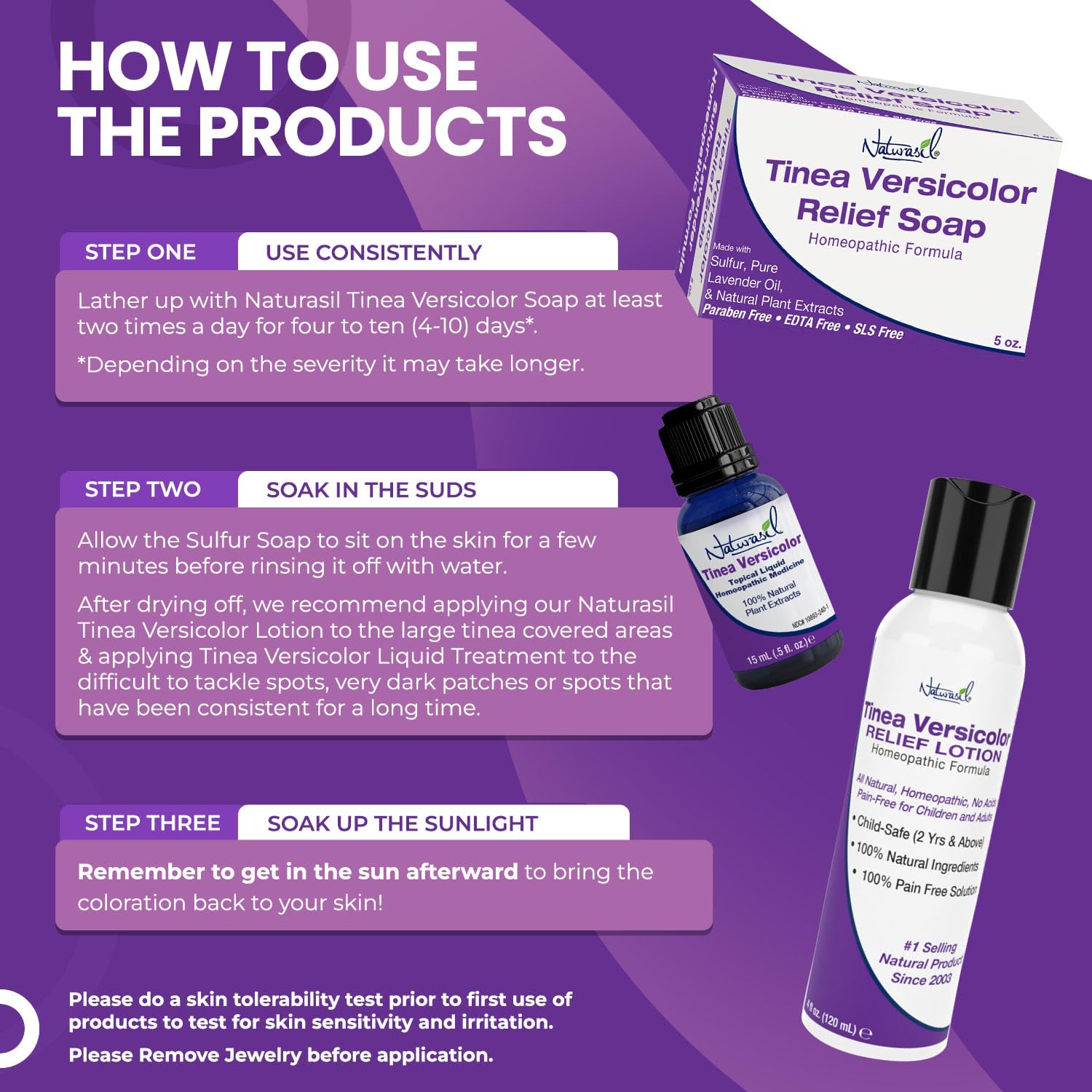 Naturasil Tinea Versicolor Soap forms a rich foaming action during use
