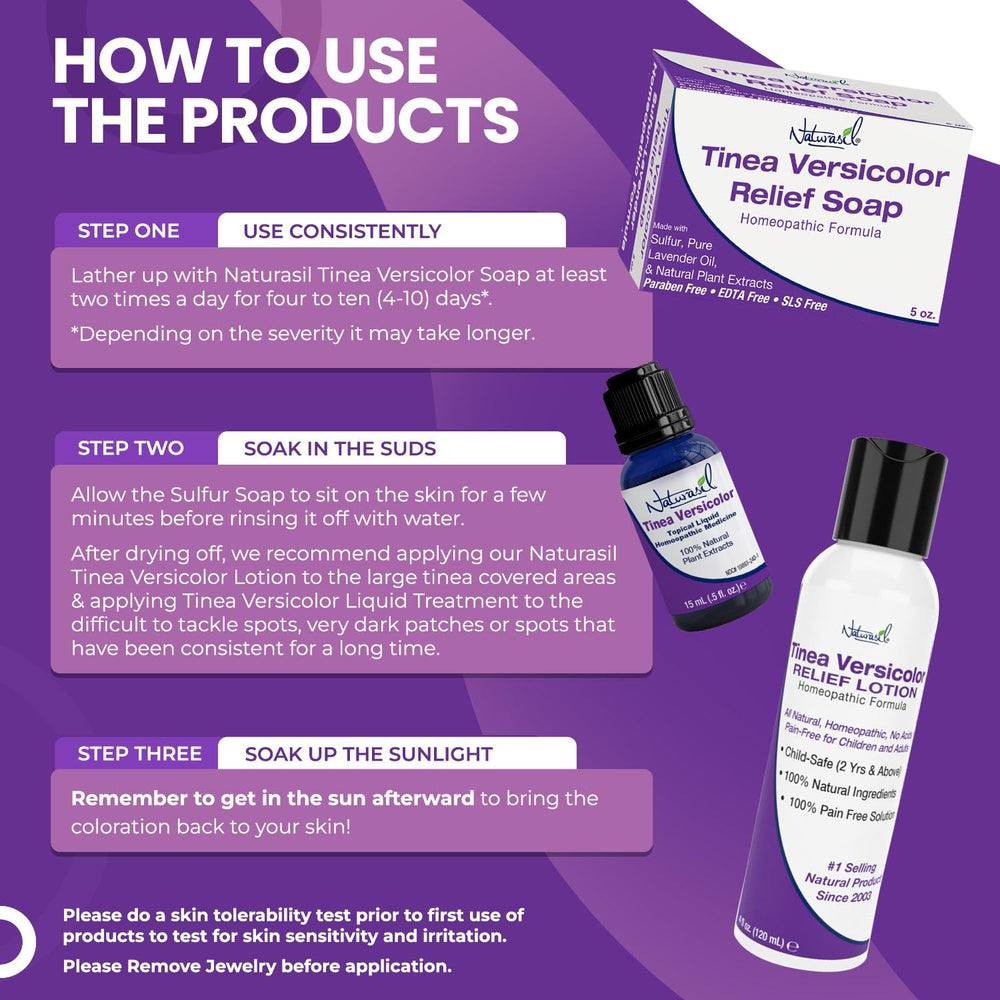 Naturasil Tinea Versicolor Soap forms a rich foaming action during use