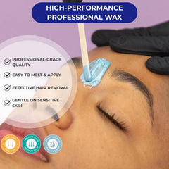 NaturaverdePro Blue Flex Beads suited for medium to coarse hair on sensitive areas.