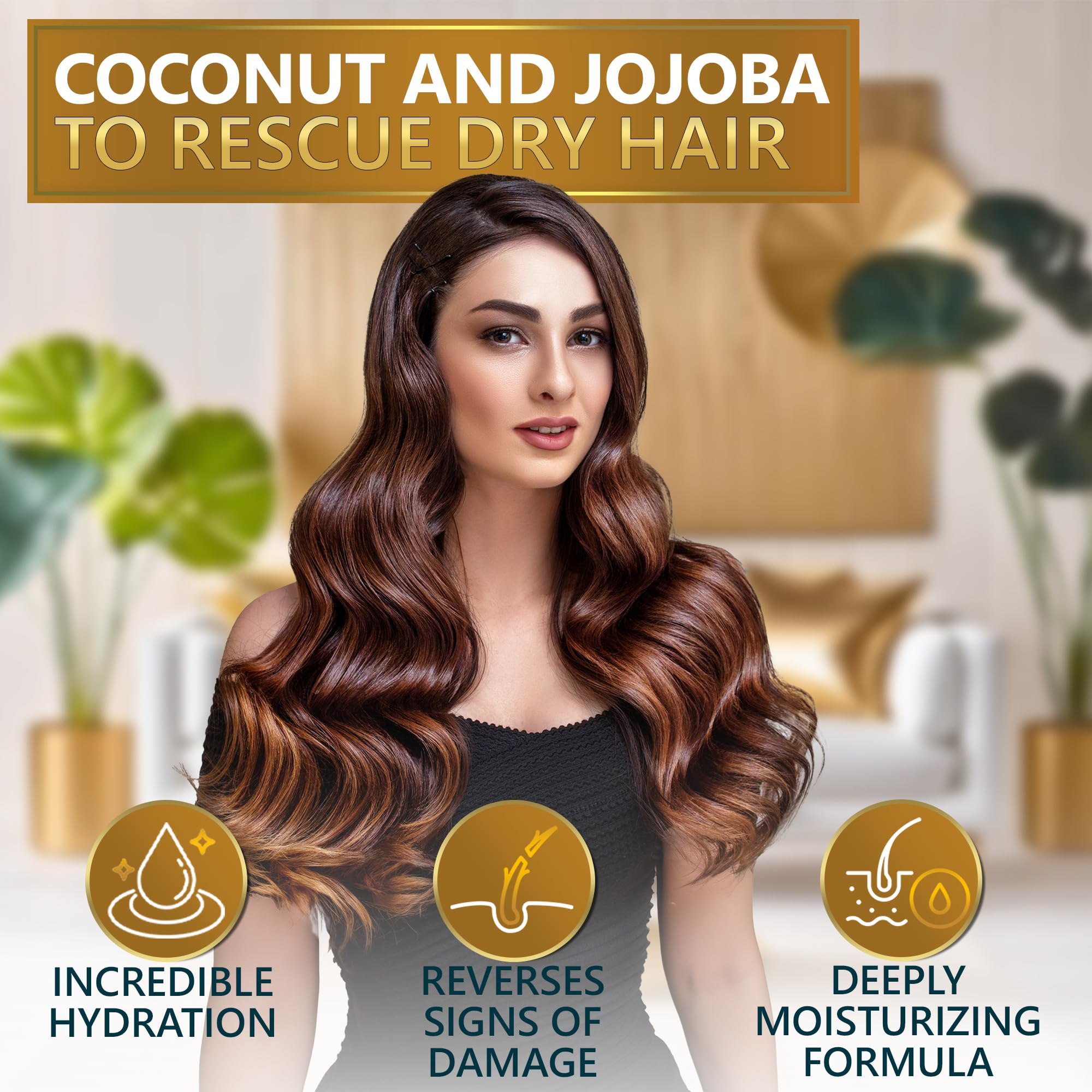 NATURAVIS Coconut Conditioner Set bottle providing silky moisture and frizz control.