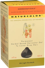 Naturcolor 5N Light Burdock color swatches illustrate blends for personalized color results.