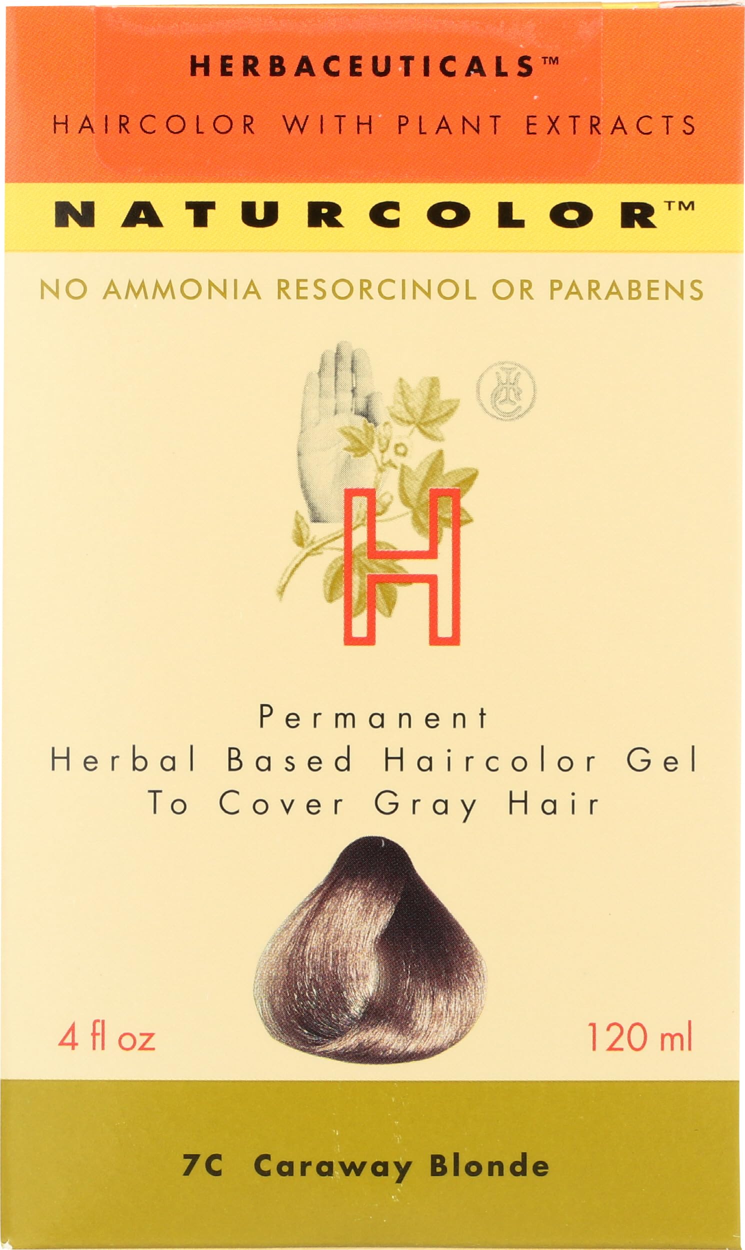 Naturcolor 7C Caraway Blonde bottle for herbal, long-lasting gray coverage