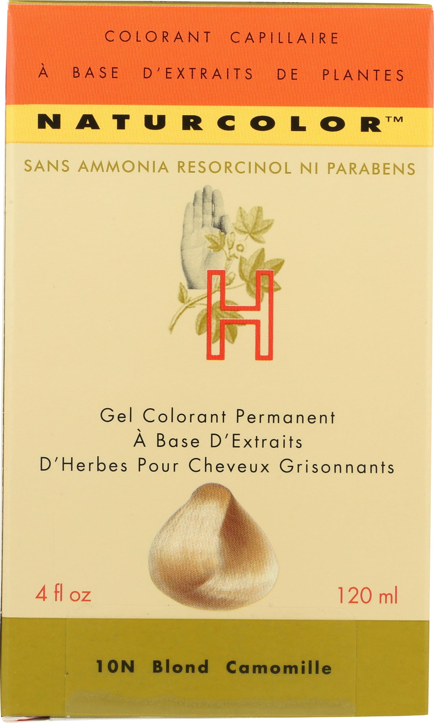 Naturcolor Chamomile Blonde colorant bottle with gel developer