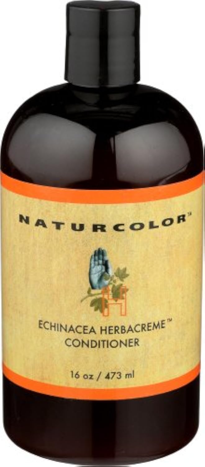Naturcolor Echinacea Herb Creme Conditioner bottle for easy hydration and smooth hair.