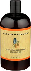 Naturcolor Echinacea Herb Creme Conditioner bottle for easy hydration and smooth hair.