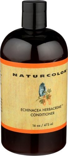 Naturcolor Echinacea Herb Creme Conditioner packaging closeup showing silicone-free formula.