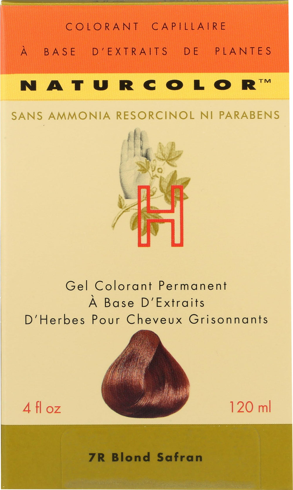 Naturcolor turmeric-blonde gel developer enabling even color