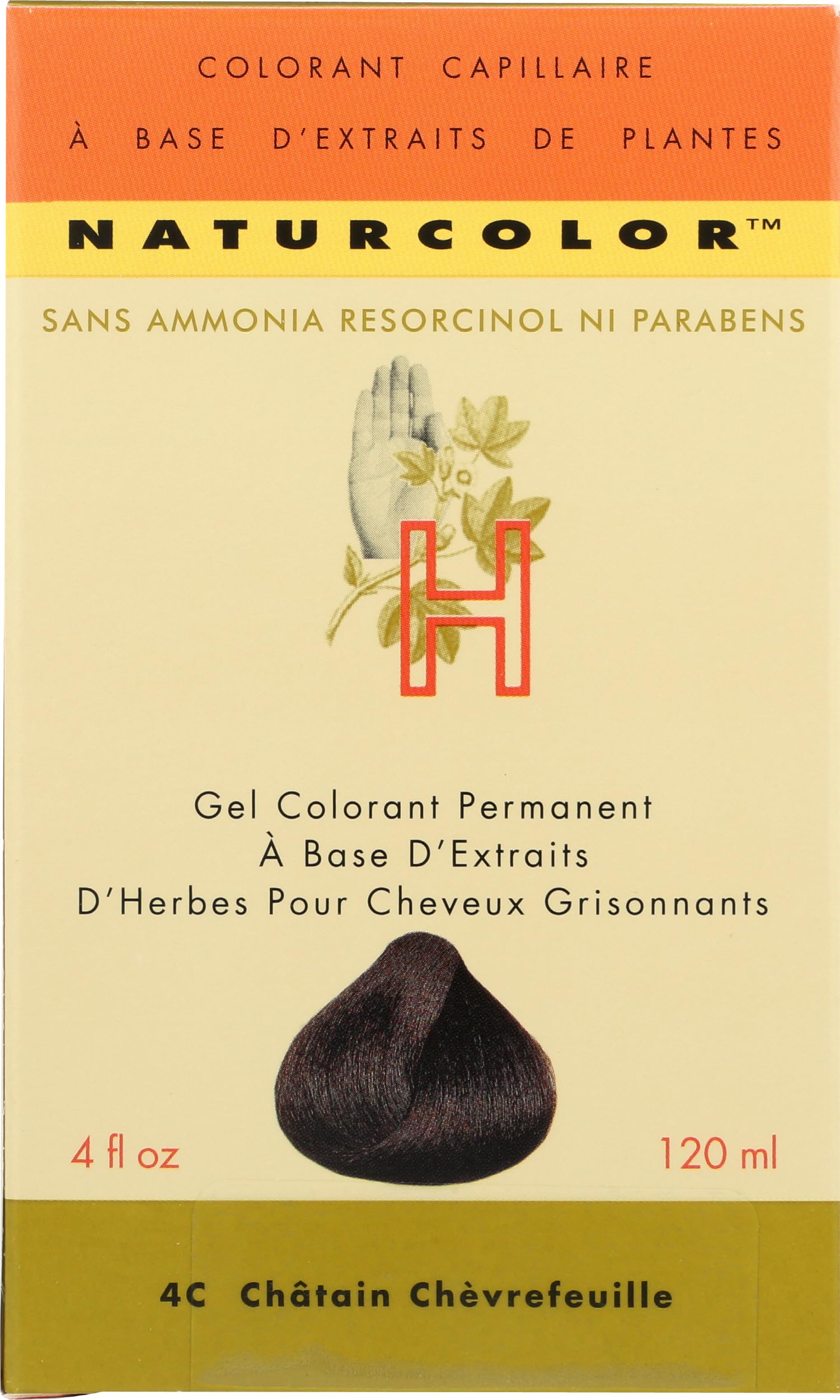 Naturcolor Twinberry Chestnut gel texture with herbal blend for color bonding.