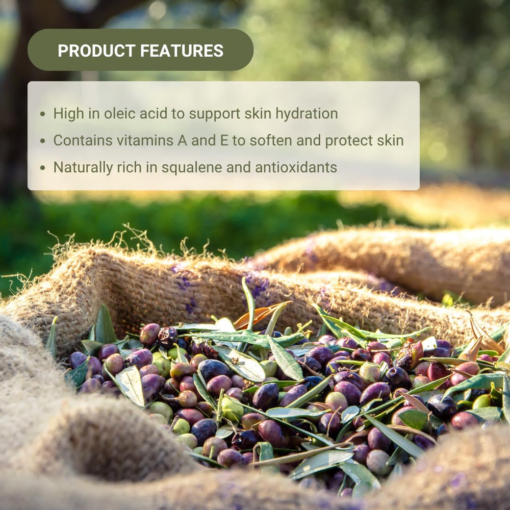 Nature Packaged olive oil bottle sealed to preserve freshness and quality.