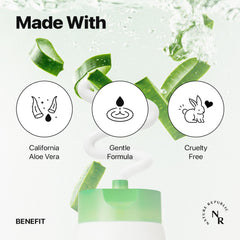 Foam lather on hand from Nature Republic Aloe Vera cleanser for refreshing cleanse