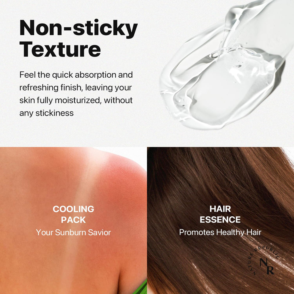 Nature Republic Aloe Vera gel refrigerated for a refreshing application