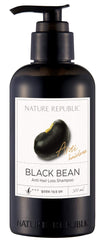 Nature Republic Black Bean Anti Hair Loss Shampoo bottle promotes nourishment and shine