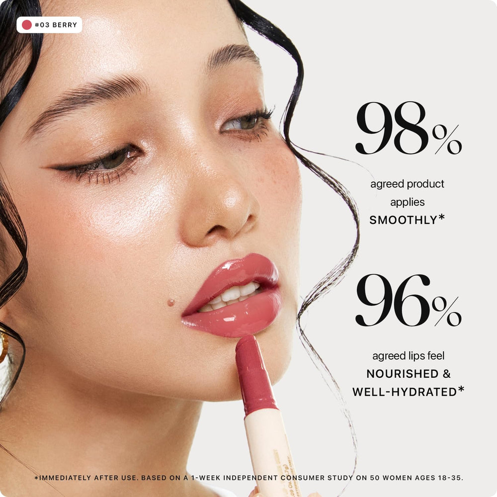 Nature Republic Honey Melting Lip 03 Berry sheer color for everyday lip nourishment.