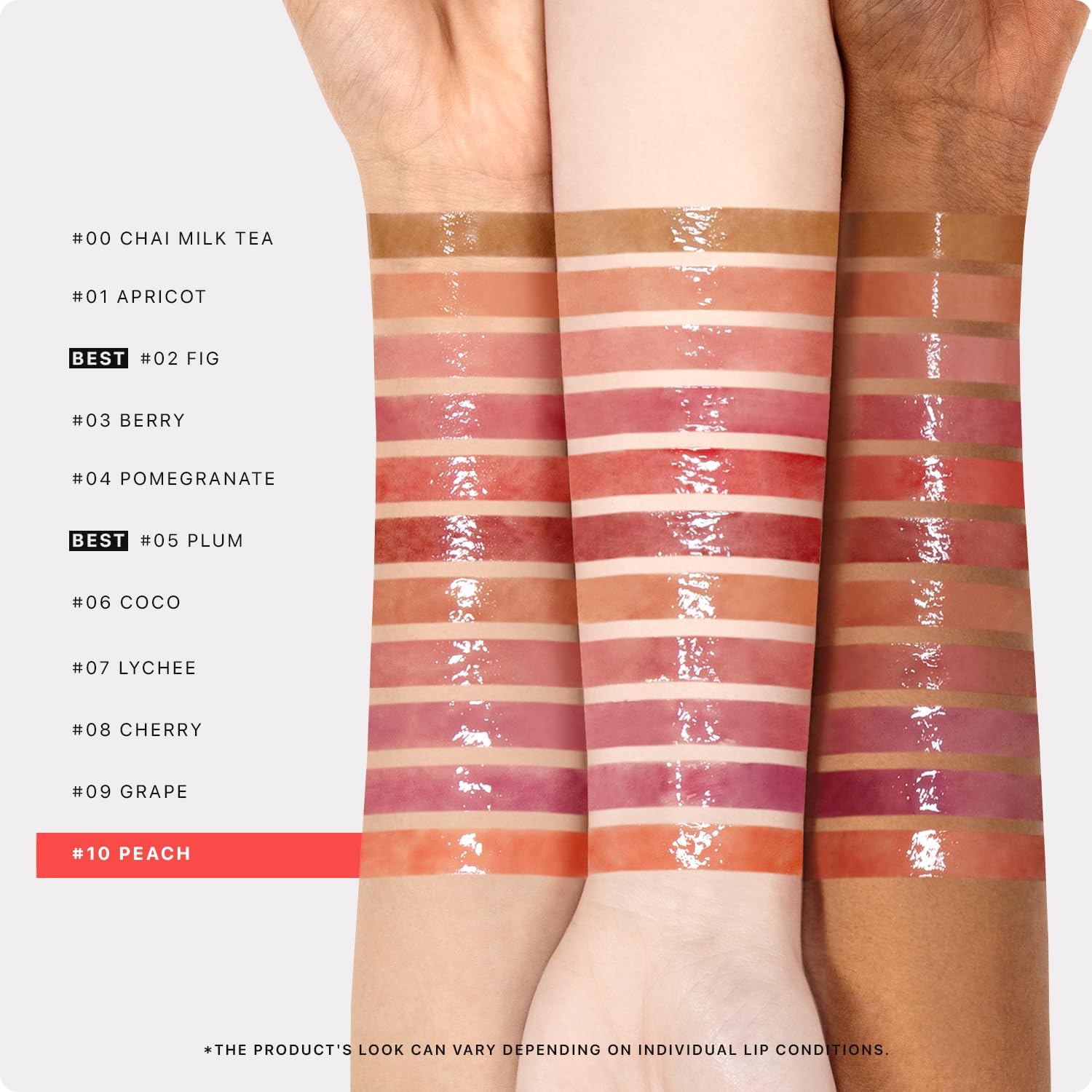 Nature Republic Honey Melting Lip application demo with click-out mechanism.