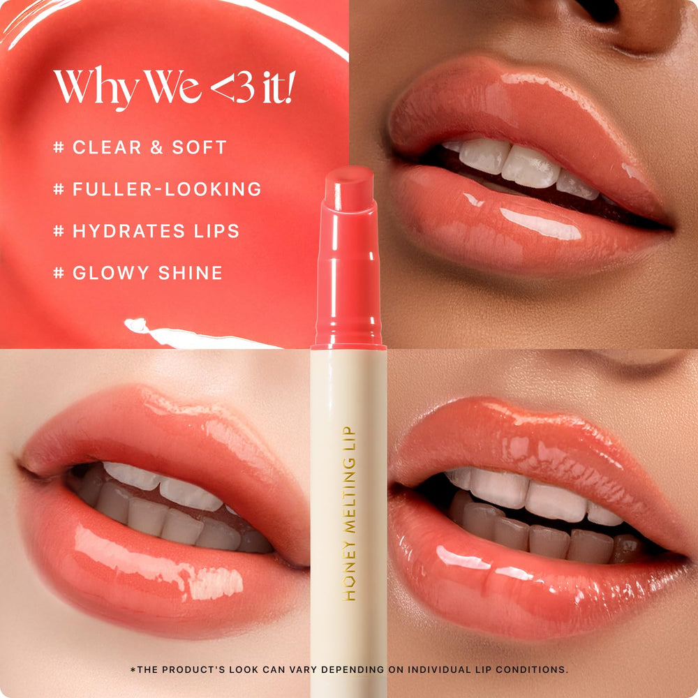 Close-up of Nature Republic Honey Melting Lip texture looks creamy.