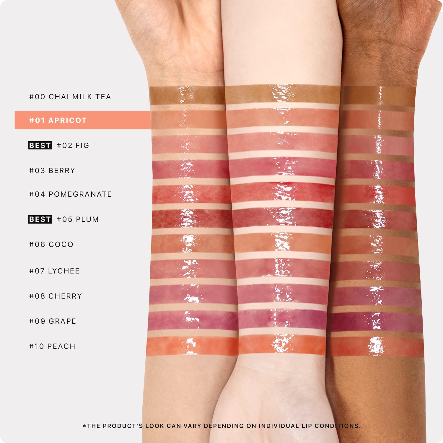 Nature Republic Honey Melting Lip Apricot texture shot reveals melt-in softness