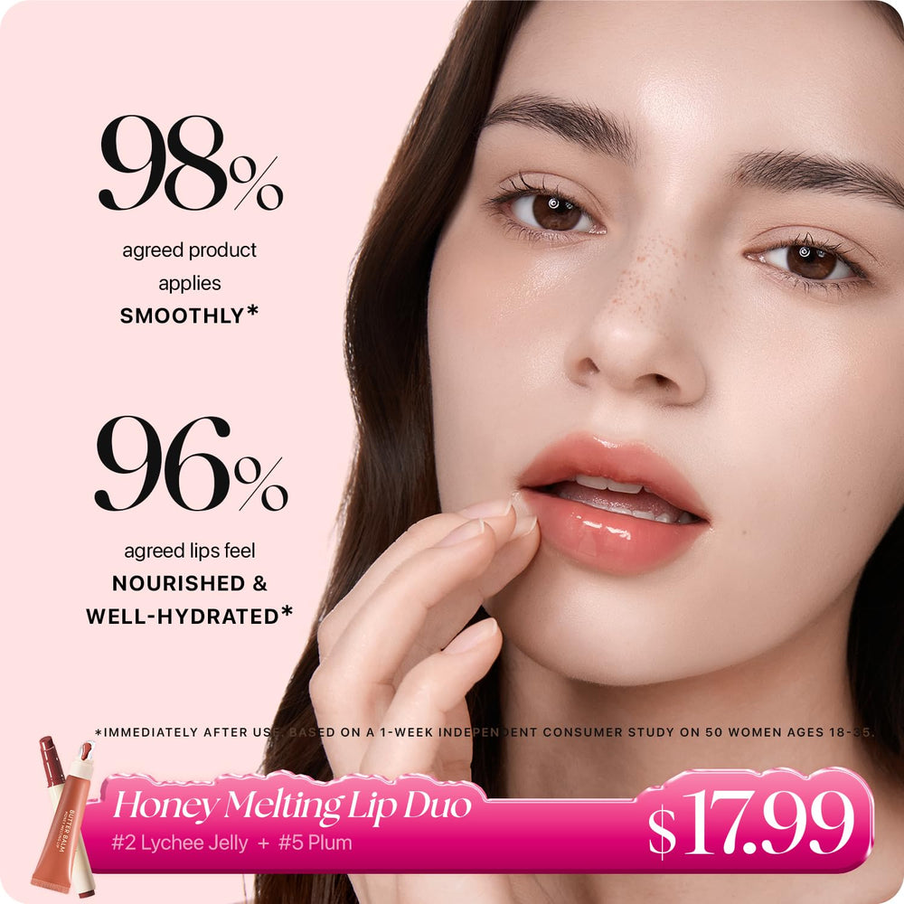Nature Republic Honey Melting Lip Butter Balm angled silicone-tip for precise, mess-free application.