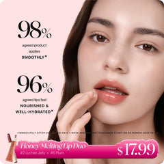 Nature Republic Honey Melting Lip Butter Balm angled silicone-tip for precise, mess-free application.