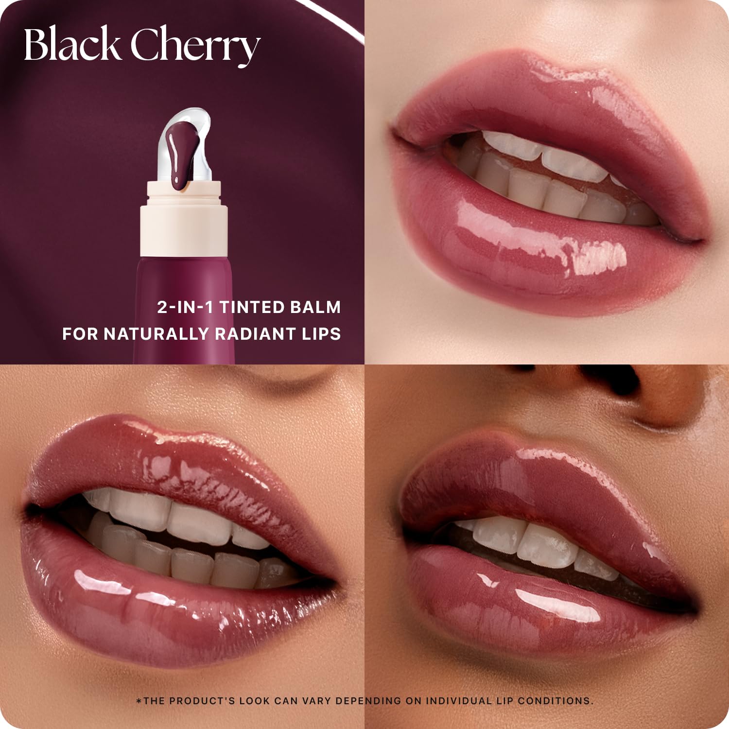 Nature Republic swatch shows sheer color and gloss
